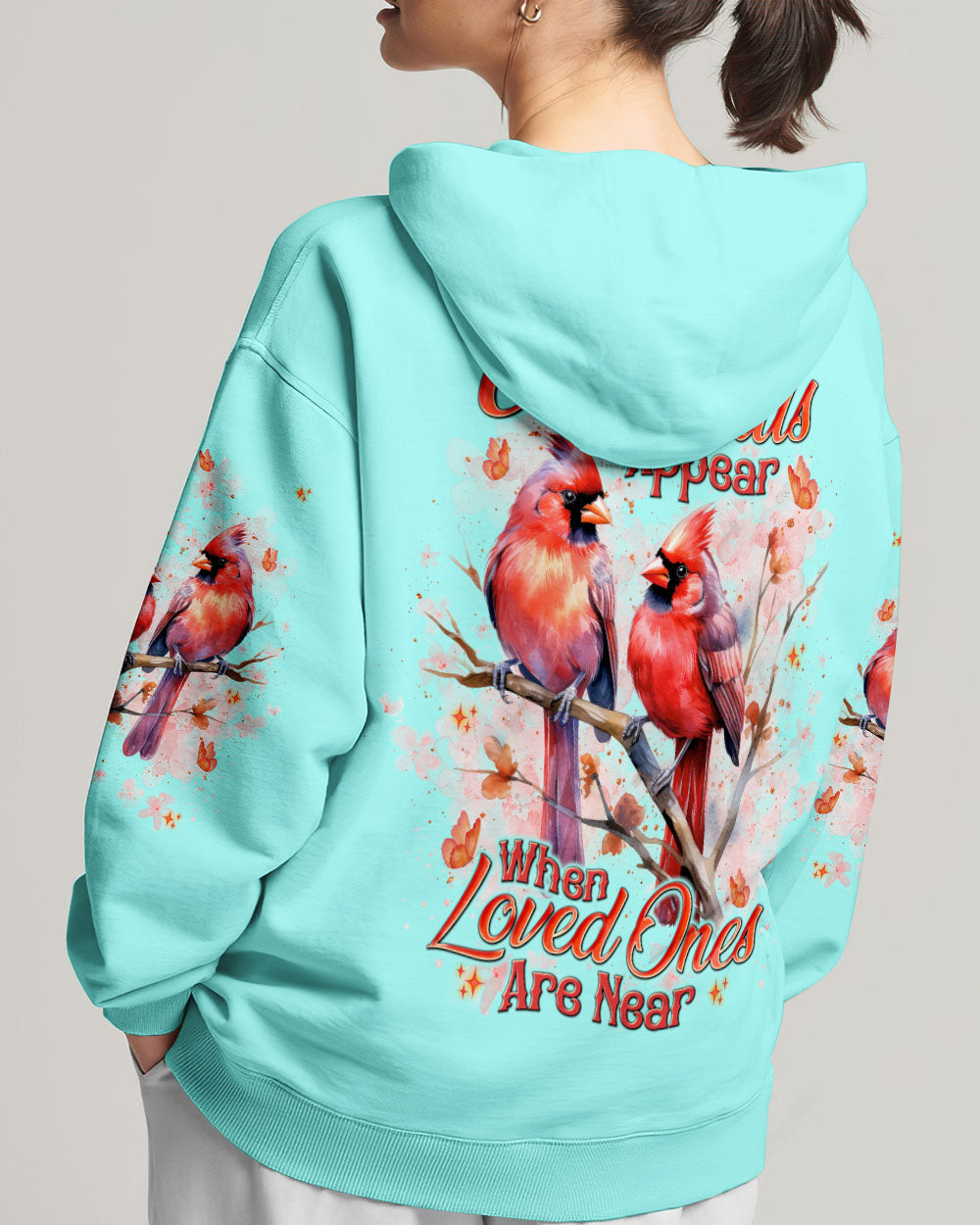 Cardinals Appear When Loved Ones Are Near Women's All Over Print Shirt - Tlnt0201251