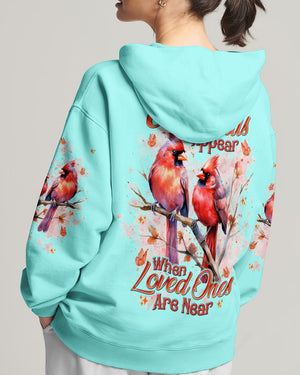 Cardinals Appear When Loved Ones Are Near Women's All Over Print Shirt - Tlnt0201251