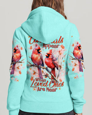 Cardinals Appear When Loved Ones Are Near Women's All Over Print Shirt - Tlnt0201251