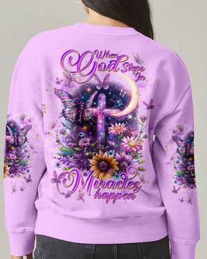 When God Steps In Miracles Happen Women's All Over Print Shirt - Tlnt0312242