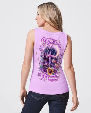 When God Steps In Miracles Happen Women's All Over Print Shirt - Tlnt0312242