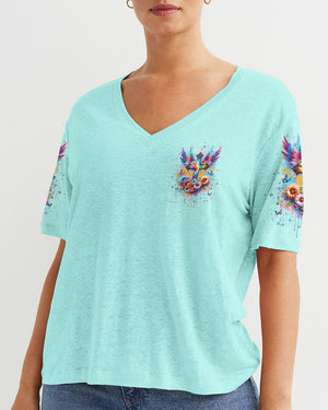 I Believe In God Cross Wings Women's All Over Print Shirt - Tlnt0401242