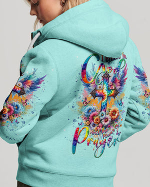 I Believe In God Cross Wings Women's All Over Print Shirt - Tlnt0401242