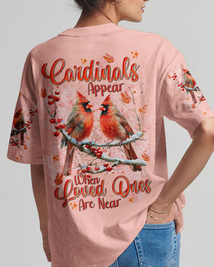 Cardinals Appear When Loved Ones Are Near Women's All Over Print Shirt - Tlnt0401253