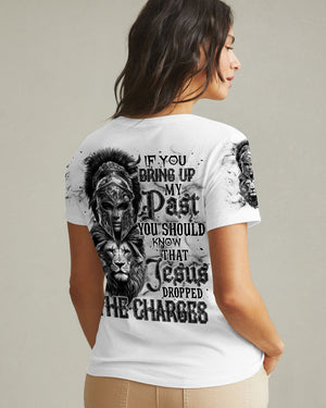 Jesus Dropped The Charges Lion Warrior Women's All Over Print Shirt - Tlnt0511241