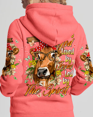 Blessed By God Highland Cow Women's All Over Print Shirt - Tlnt0607264