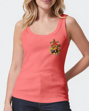 Blessed By God Highland Cow Women's All Over Print Shirt - Tlnt0607264