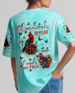 When Cardinals Appear Angels Are Near Women's All Over Print Shirt - Tlnt0612242