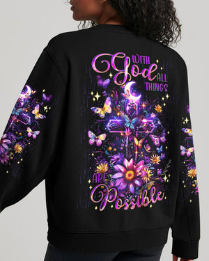 With God All Things Are Possible Women's All Over Print Shirt - Tlnt0912244