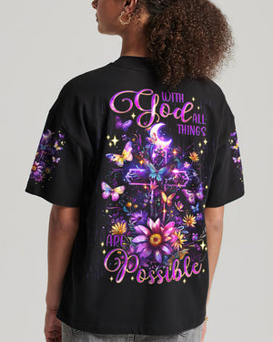 With God All Things Are Possible Women's All Over Print Shirt - Tlnt0912244