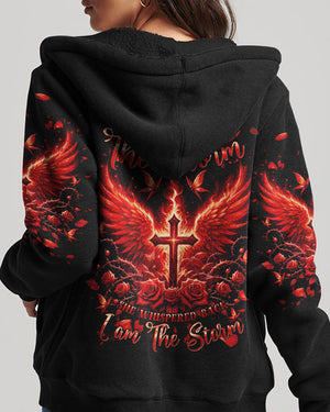 I Am The Storm Cross Wings Women's All Over Print Shirt - Tlnt1001254