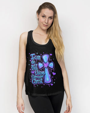 I Can Do All Things Through Christ Neon Women's All Over Print Shirt - Tlnt1007262