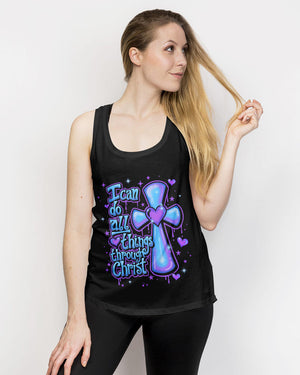 I Can Do All Things Through Christ Neon Women's All Over Print Shirt - Tlnt1007262