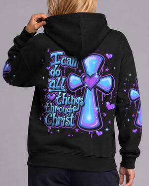 I Can Do All Things Through Christ Neon Women's All Over Print Shirt - Tlnt1007262