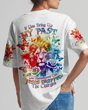 Jesus Dropped The Charges Lion Women's All Over Print Shirt - Tlnt1109245