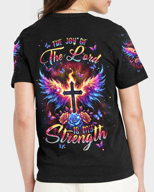 The Joy Of The Lord Cross Wings Women's All Over Print Shirt - Tlnt1206241