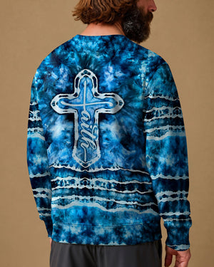 Faith Cross Burst Men's All Over Print Shirt - Tlnt1206264