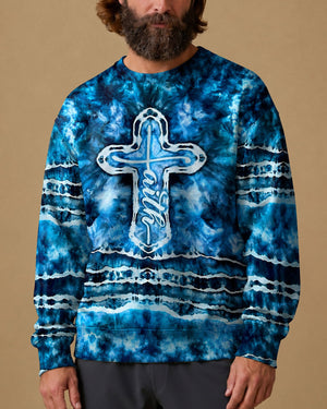 Faith Cross Burst Men's All Over Print Shirt - Tlnt1206264
