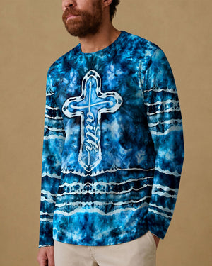 Faith Cross Burst Men's All Over Print Shirt - Tlnt1206264