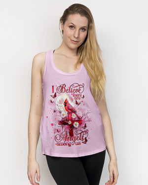 I Believe There Are Angels Among Us Cardinal Women's All Over Print Shirt - Tlnt1303252