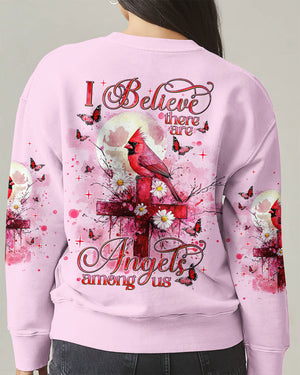 I Believe There Are Angels Among Us Cardinal Women's All Over Print Shirt - Tlnt1303252