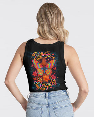 When Butterflies Appear Angels Are Near Women's All Over Print Shirt - Tlnt1411252