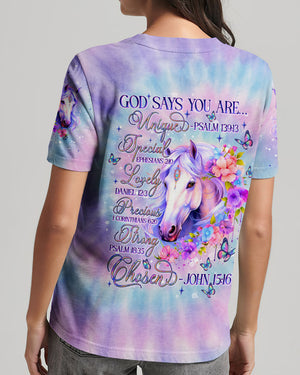 God Says You Are Horses Women's All Over Print Shirt - Tlnt1507251