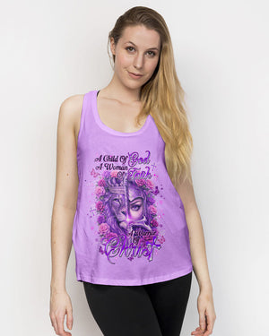 A Child Of God A Woman Of Faith Lion Warrior Women's All Over Print Shirt - Tlnt1601261