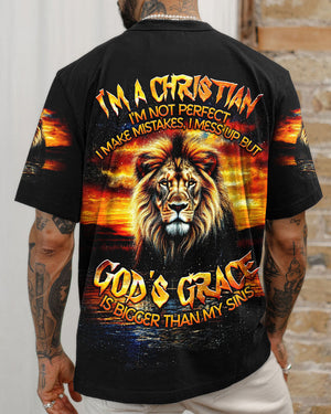 God's Grace Is Bigger Than My Sins Lion Men's All Over Print Shirt - Tlnt1609254