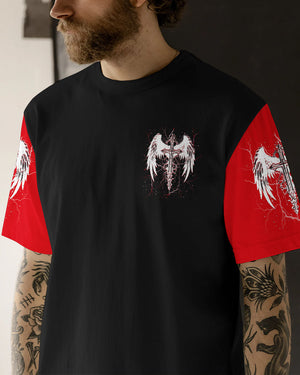 Forgiven Cross Wings Men's All Over Print Shirt - Tlnt1703252