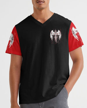 Forgiven Cross Wings Men's All Over Print Shirt - Tlnt1703252