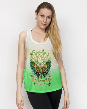 When God Steps In Miracles Happen Wings Women's All Over Print Shirt - Tlnt1806241