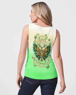 When God Steps In Miracles Happen Wings Women's All Over Print Shirt - Tlnt1806241
