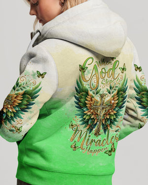 When God Steps In Miracles Happen Wings Women's All Over Print Shirt - Tlnt1806241