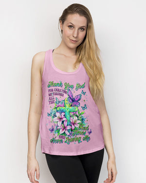 Thank You God For Carrying Me Lilies Women's All Over Print Shirt - Tlnt2105252