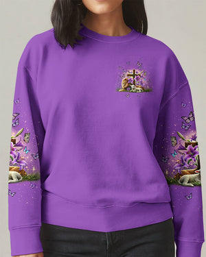 With God All Things Are Possible Lion Lamb Women's All Over Print Shirt - Tlnt2201253