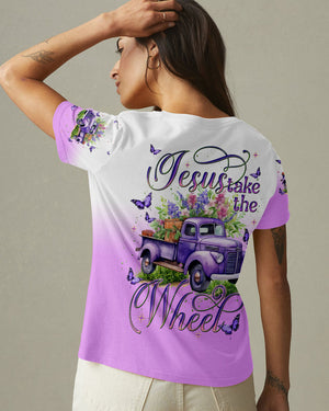 Jesus Take The Wheel Women's All Over Print Shirt - Tlnt2203252