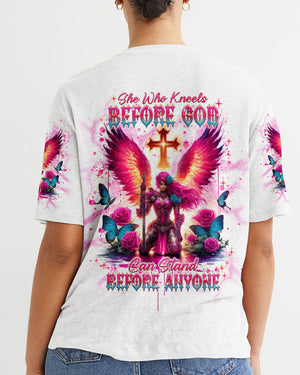She Who Kneels Before God Women's All Over Print Shirt - Tlnt2304242