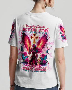 She Who Kneels Before God Women's All Over Print Shirt - Tlnt2304242