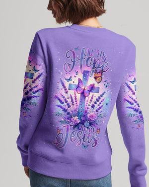 All My Hope Is In Jesus Lavender Women's All Over Print Shirt - Tlnt2401243