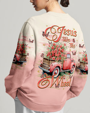 Jesus Take The Wheel Women's All Over Print Shirt - Tlnt2401251
