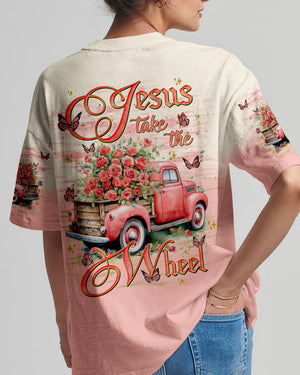 Jesus Take The Wheel Women's All Over Print Shirt - Tlnt2401251