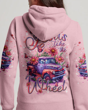 Jesus Take The Wheel Women's All Over Print Shirt - Tlnt2406251