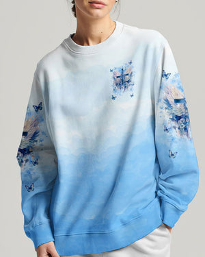 When God Steps In Miracles Happen Wings Women's All Over Print Shirt - Tlnt2504245