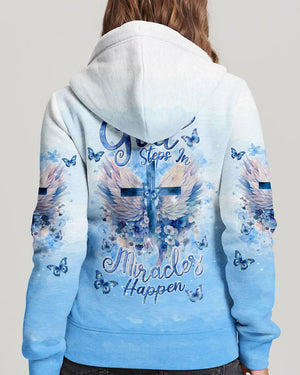 When God Steps In Miracles Happen Wings Women's All Over Print Shirt - Tlnt2504245