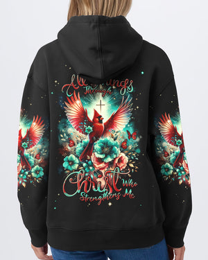 I Can Do All Things Through Christ Cardinal Women's All Over Print Shirt - Tlnt2512234
