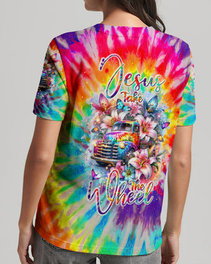 Jesus Take The Wheel Lilies Women's All Over Print Shirt - Tlnt2602242
