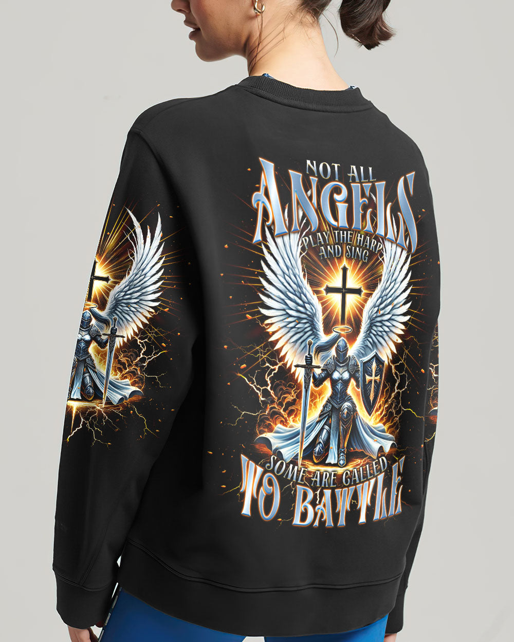 Not All Angels Play The Harp And Sing Warrior Women's All Over Print Shirt - Tlnt2602252