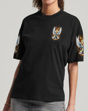 Not All Angels Play The Harp And Sing Warrior Women's All Over Print Shirt - Tlnt2602252