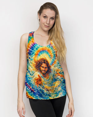 Saved By His Grace Jesus Water Swirl Women's All Over Print Shirt - Tlnt2603262